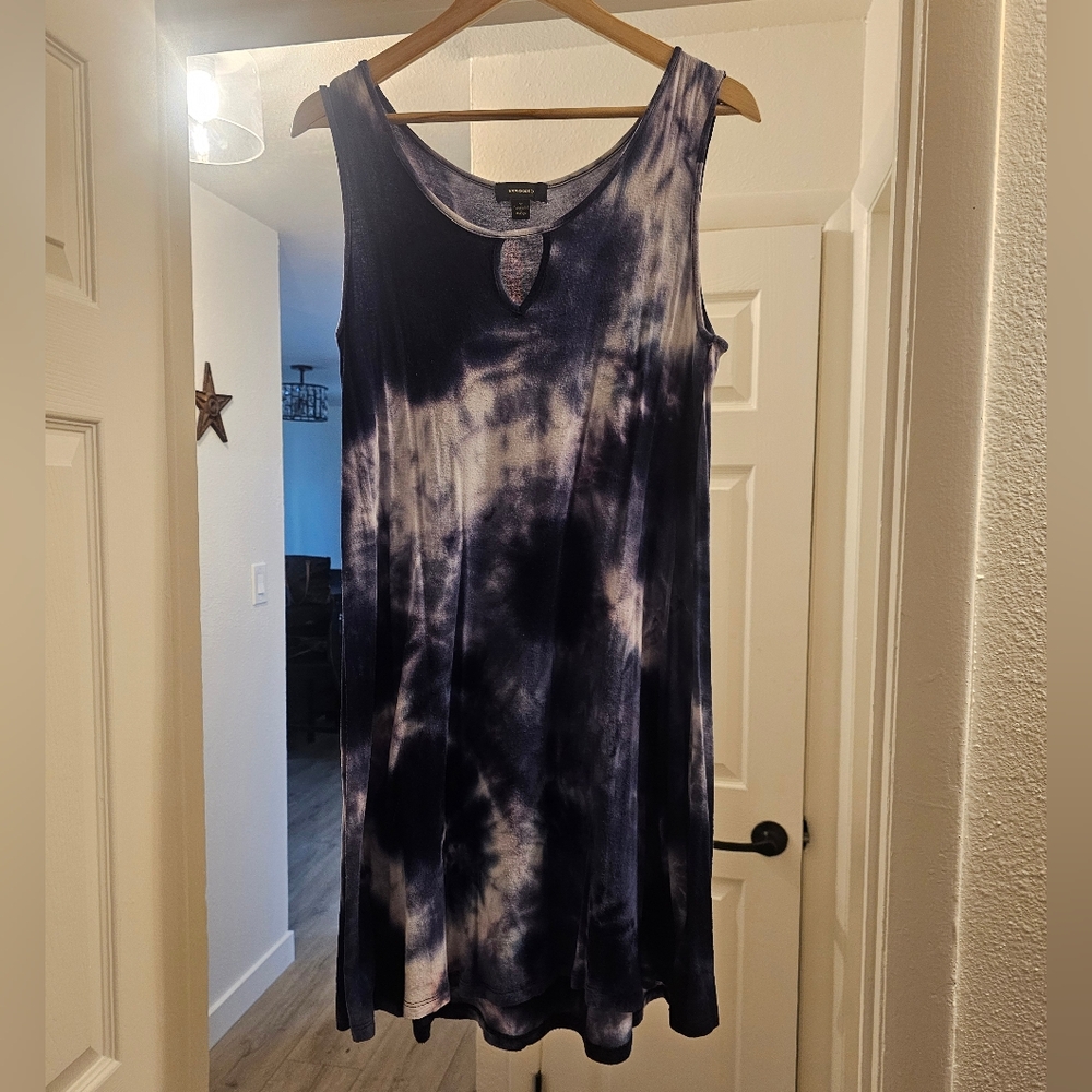 Women's Tie-Dye Sleeveless Dress